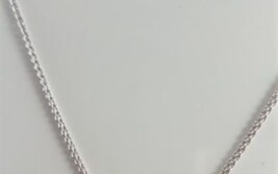 Crivelli - 18 kt. White gold - Necklace with pendant - 0.26 ct Diamond