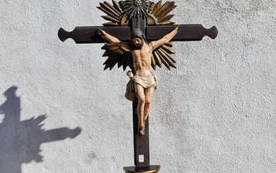Crucifix (1) - Silver, Wood - 19th century
