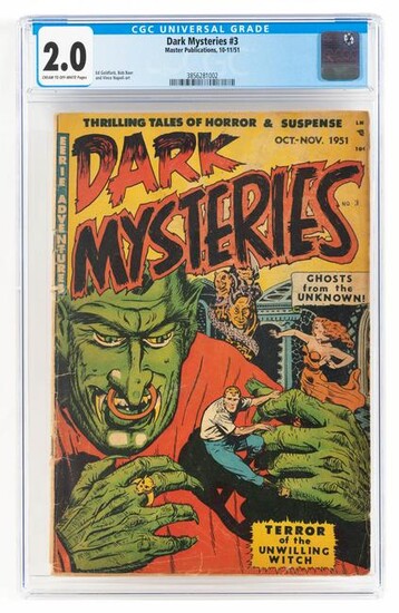 DARK MYSTERIES #3 * CGC 2.0 * The Unwilling Witch