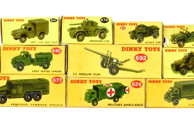DIECAST - COLLECTION OF DINKY TOYS DIECAST MILITARY MODELS