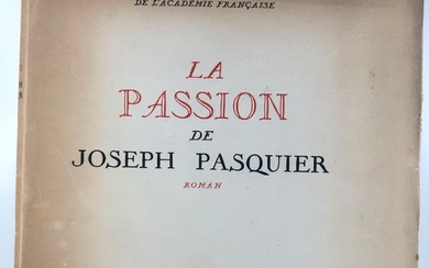 DUHAMEL Georges. La passion de Joseph Pasquier,... - Lot 47 - Morand & Morand
