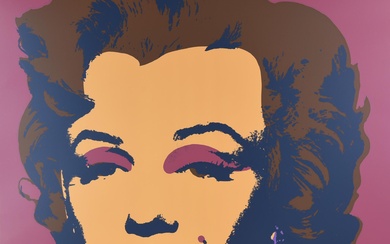 D'après Andy Warhol MARILYN MONROE 11.27 sérigraphie en couleur, 91,5x91,5 cm au verso : cachet...
