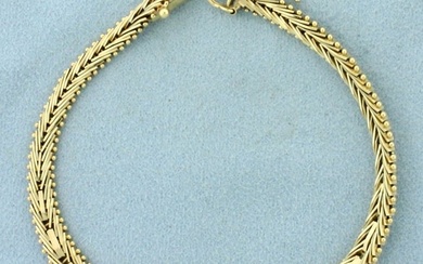 Designer Diamond Bracelet in 14k Yellow Gold