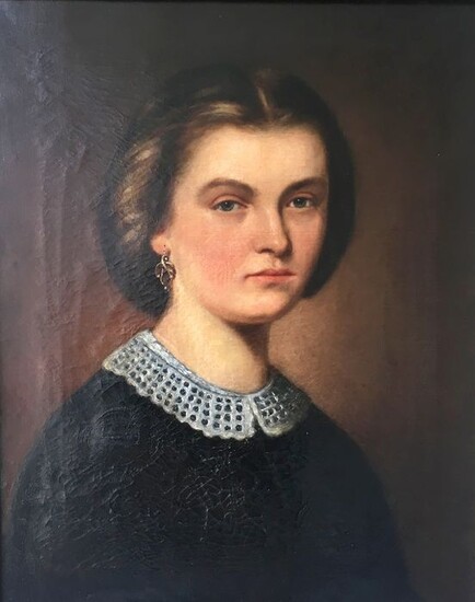 Deutsche Schule des XIX. Jahrhunderts - Portrait einer jungen Frau