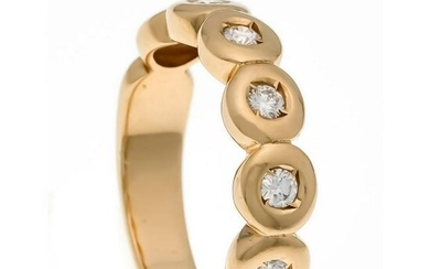 Diamond ring, gold 585/000 wit