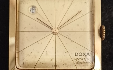 Doxa Grafic 14k gold men's watch, 1950. 36mm x...