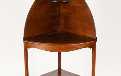 EARLY 19TH-CENTURY FEDERAL CORNER WASHSTAND