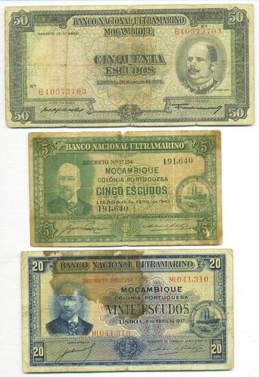 Early Mozambique Banknotes (5)