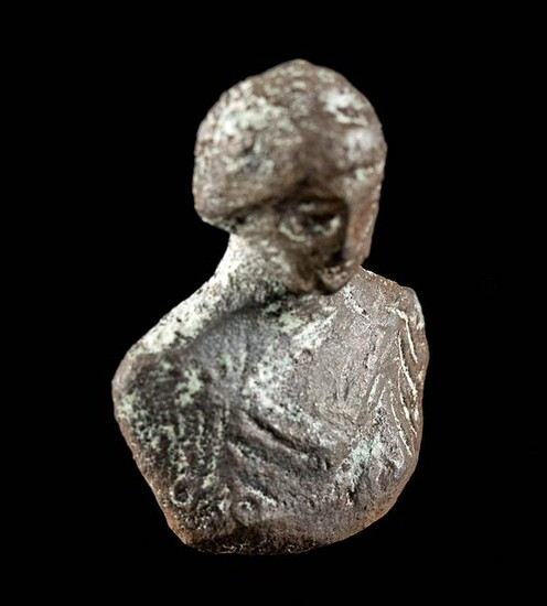 Eastern Roman Bronze Attachment - Bust of a Woman
