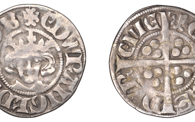 Edward I (1272-1307), Penny, class 4b, Durham, Bp Bek, mm.. cross moline...