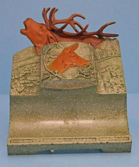 Elk Cast Iron Ink Well Desk Accessory