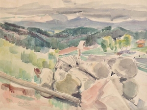 Emanuel Fohn (Klagenfurt 1881 – Bozen/Bolzano 1966), Paesaggio presso...