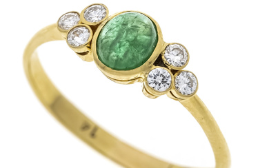 Emerald brilliant-cut diamond