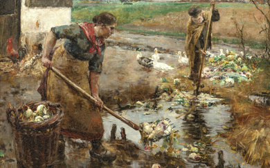 Evariste Carpentier Belgium / 1845 - 1922 The turnip washer (ca. 1890)