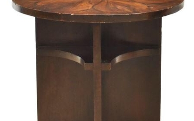 FRENCH ART DECO ROUND SIDE TABLE
