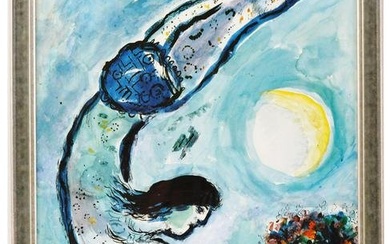 FRENCH HAND COLORED LITHOGRAPH BY MARC CHAGALL