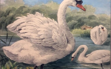 Fleischmann Original Watercolor - Swan