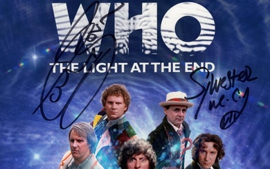 Four Doctor Who actors Tom Baker, Colin Baker, Sylvester...