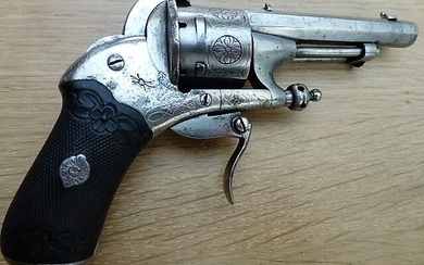 France - 19th Century - Early to Mid - Pinfire (Lefaucheux) - Revolver - 7mm Cal
