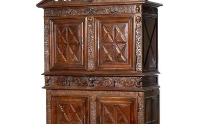 French two-section cabinet