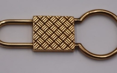 GOLD. Van Cleef & Arpels 14kt Gold Key Ring.