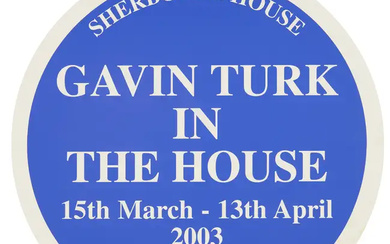 Gavin Turk, British b.1967- Gavin Turk in the House - Sherborne House,...