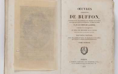 George Louis Leclerc de Buffon (1707 - 1788) COMPLETE OEUVRE
