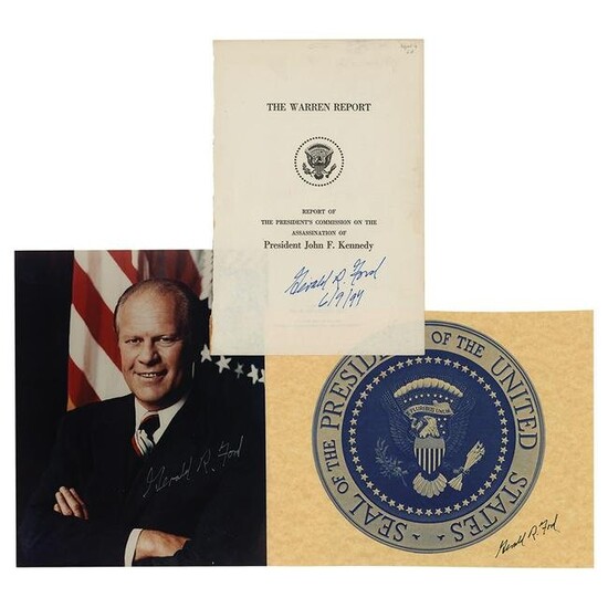 Gerald Ford (3) Signed Items