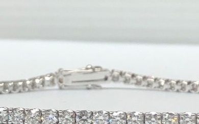 Gioielleria Corvino - 18 kt. White gold - Bracelet - 4.15 ct Diamond - Diamond