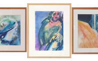 Group of (3) original works on paper by Margaret Basden (framed/various sizes)