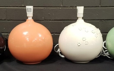 Group of Four Italian Bagni Ball Shape Table Lamps in Various Colours - 2837 (H:32cm)