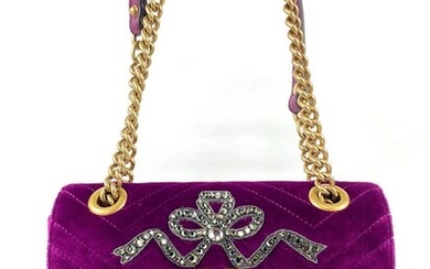 Gucci - GG Marmont Embroidered - Shoulder bag