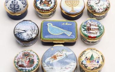 Halcyon Days, Moorcroft, Crummles & Co. with Other Enameled Boxes