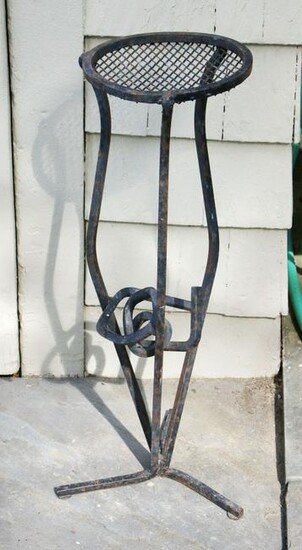 Hand wrought iron plant stand