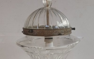 Hanging lamp - Brass, Bronze, Crystal, Glass