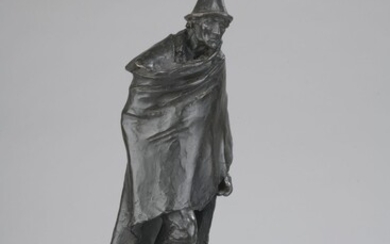 Henri BOUCHARD (1875-1960) Paysan romain de la Sabine Bronze à patine brune. Signé H. Bouchard,...