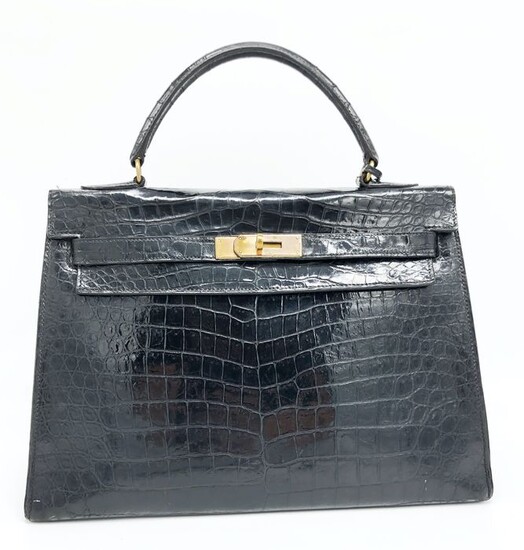 Hermès - Kelly 32 Croco Handbag