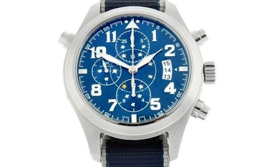 IWC - a Le Petit Prince chronograph wrist watch. Stainless steel case. Case width 44mm. Reference
