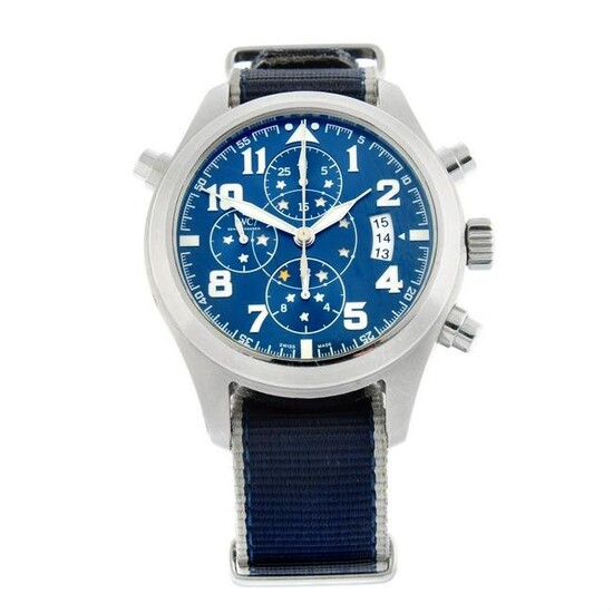 IWC - a Le Petit Prince chronograph wrist watch. Stainless steel case. Case width 44mm. Reference