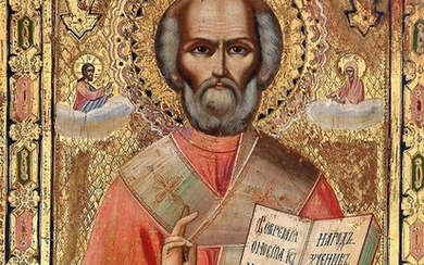 Icon, St. Nicholas - Wood - Late 19th century