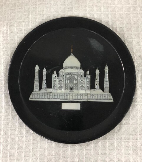 Indian Taj plate on top