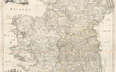 "Ireland Corrected from the Latest Observations Divided into Its Provinces, Counties & Baronies Shewing the Principal Roads, and the Distances of Places...", Senex, John