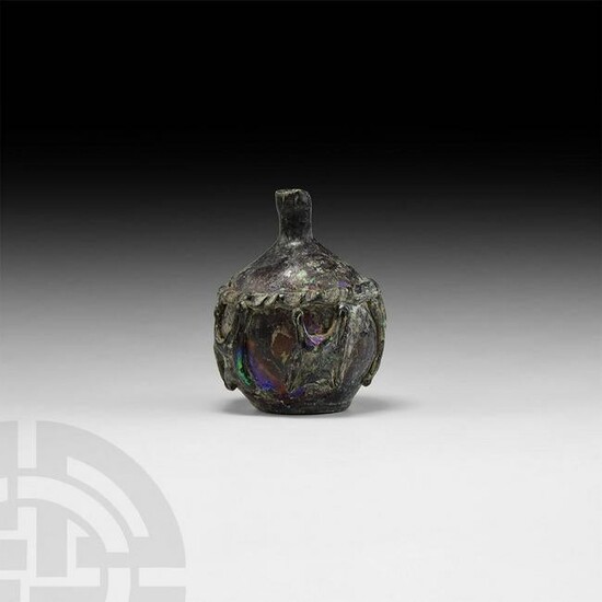 Islamic Glass Vessel with Trails
