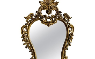 Italian Gilt Wood Wall or Console Mirror, Pier, Commode Mirror