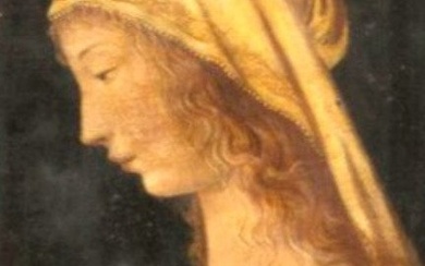 Italienische Schule (XVII-XVIII) - Porträt einer jungen Frau im Profil