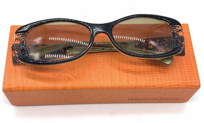 JEAN LAFONT French Filigree Glasses Frames, Case