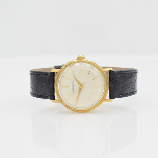 JUNGHANS 14k yellow gold chronometer wristwatch, Germany...