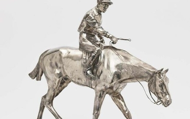 Jockey on racehorse - Wilhelm Zwick (1871 - 1916)
