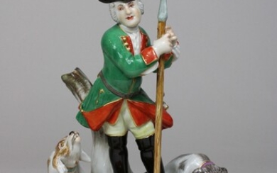 Johann Gottlieb Ehder (deutsch, 1717 - 1750), Jäger mit zwei Hunden