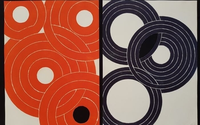 José Pedro Croft (Oporto, 1957) - Díptico (2 grabados troquelados)
